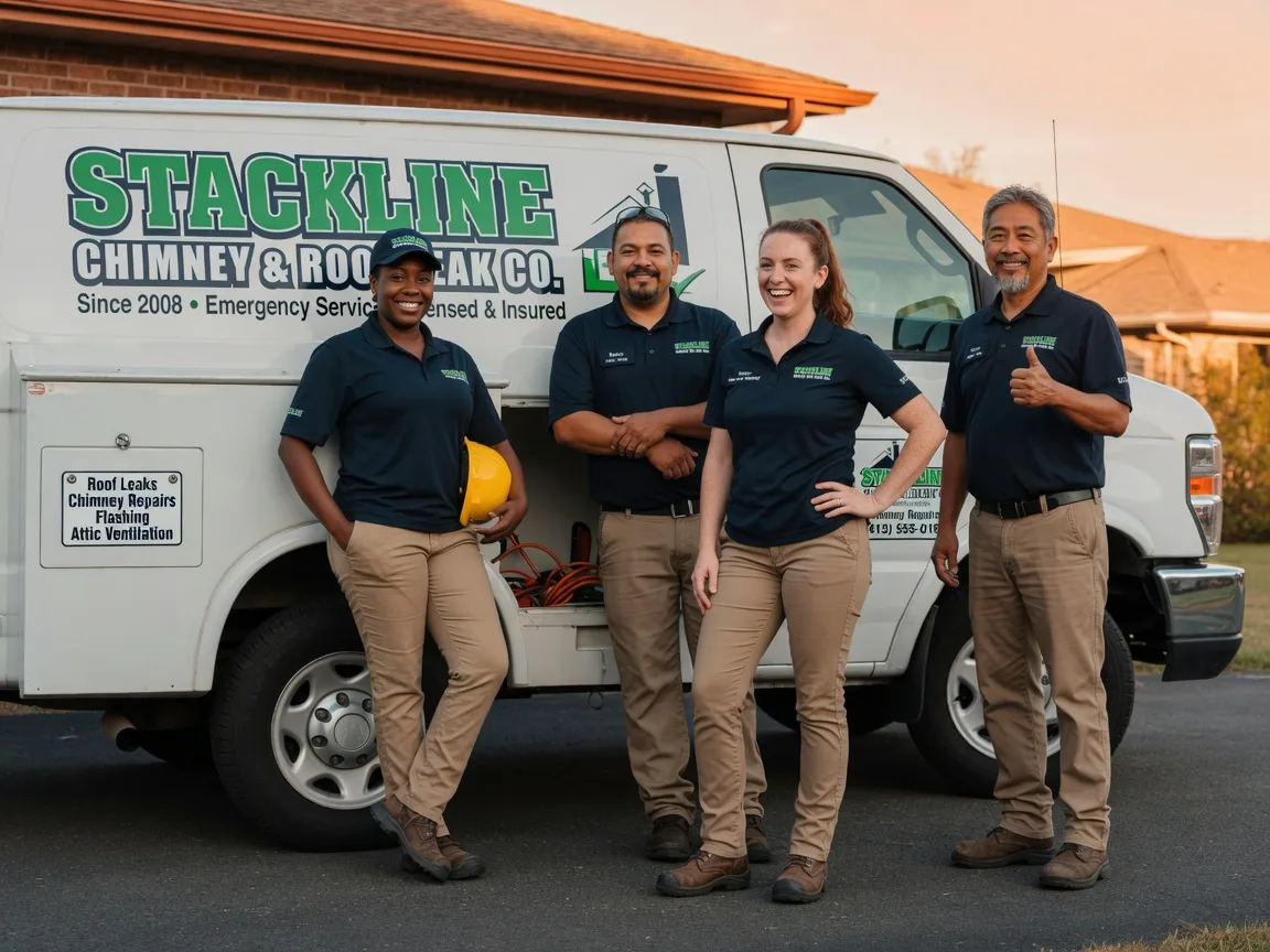 Chimney flashing repair company in Paradise, TX